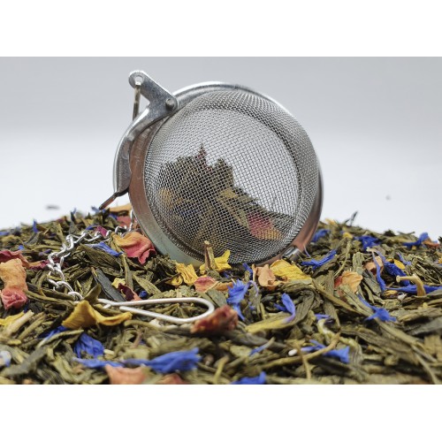 Boule à thé grise RONDE 5 cm - La Torréfaction